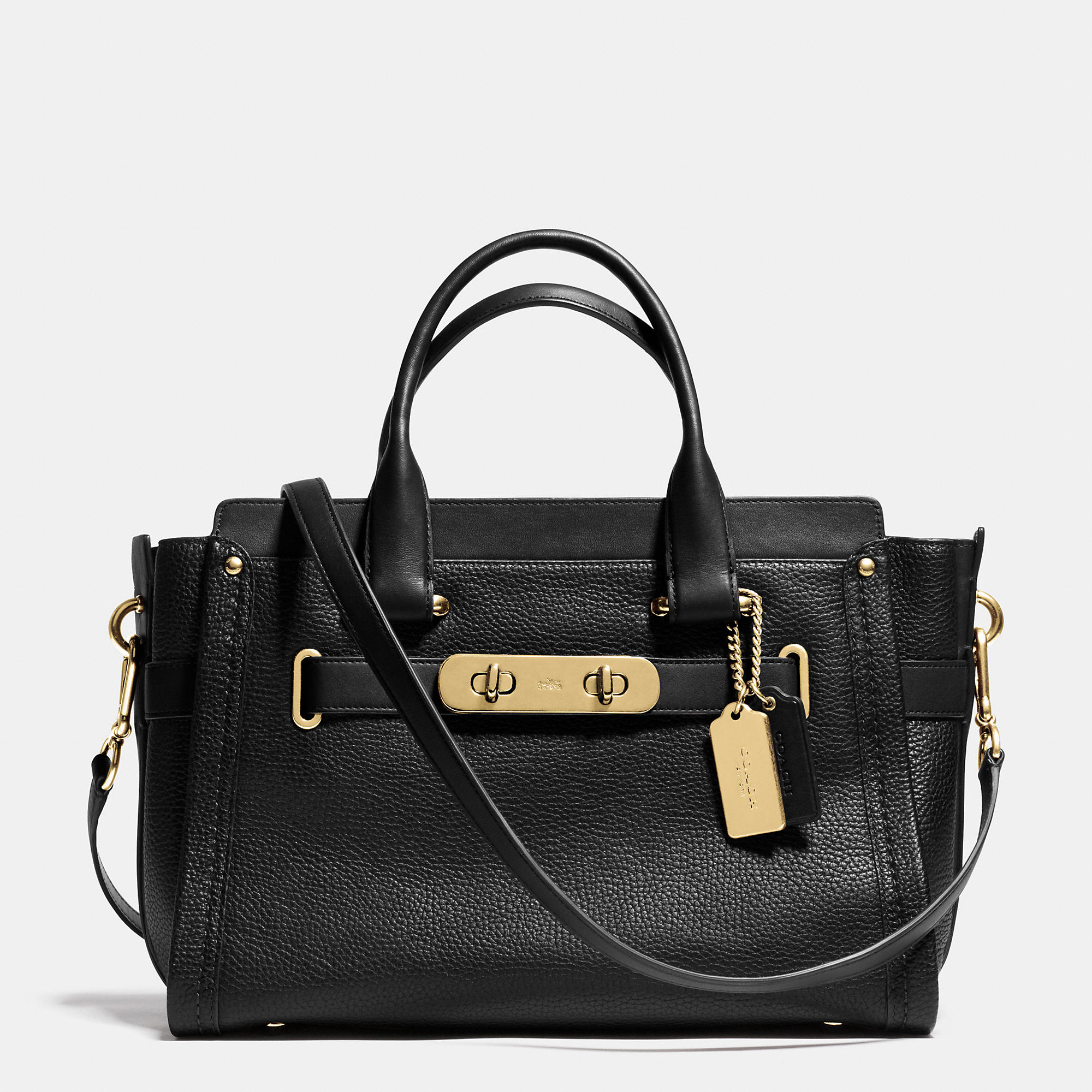 Causual Coach Swagger Carryall In Pebble Leather